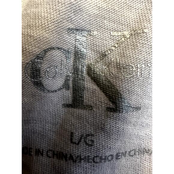 Calvin Klein Gray Swing Tank Keyhole Back Logo Detail Size L - Picture 2 of 6